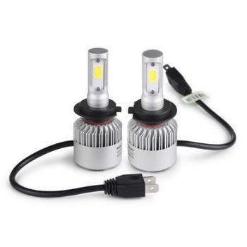 Set bec led H7 pentu far si proiectoare de ceata COB, set 2 bucati alb rece Set bec led H7 pentu far si proiectoare de ceata COB, set 2 bucati alb rece