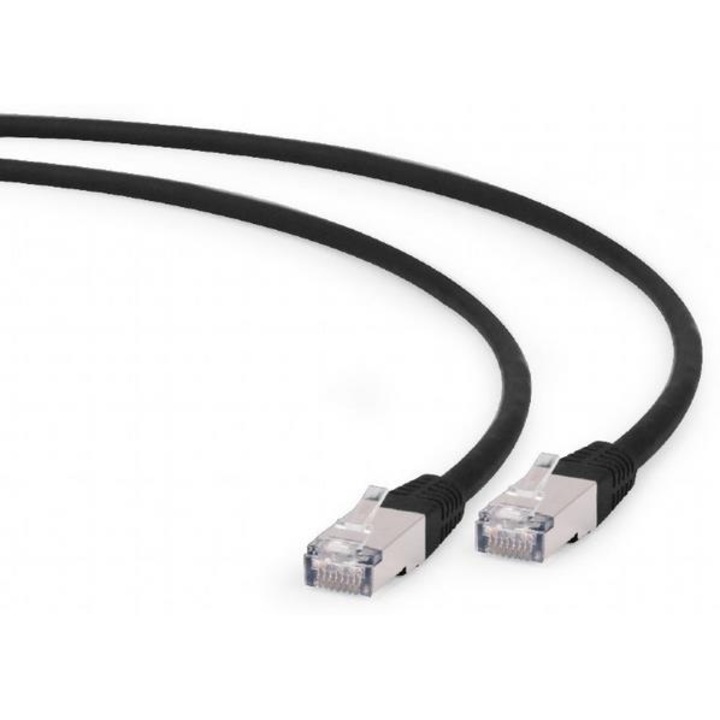 Cablu patchcord gembird rj45, cat. 6 a, ftp, lszh, 0.25m, black