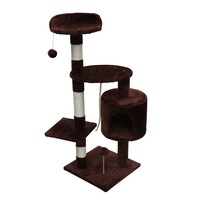 Ansamblu de joaca pentru pisici 40x40x112 cm maro