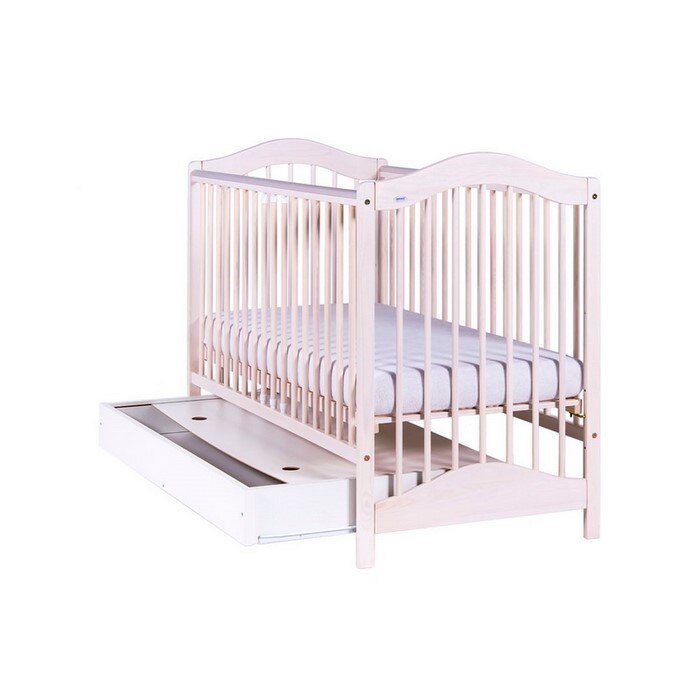 Patut drewex jagoda cu sertar - alb transparent