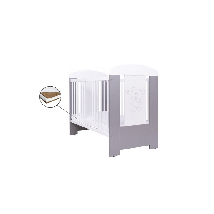 Patut drewex bear - silver + saltea cocos 8 cm