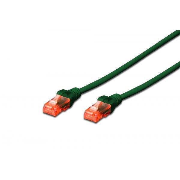 Cablu U / UTP Digitus Patch Cord, Cat. 6, Pvc, 3m, Verde