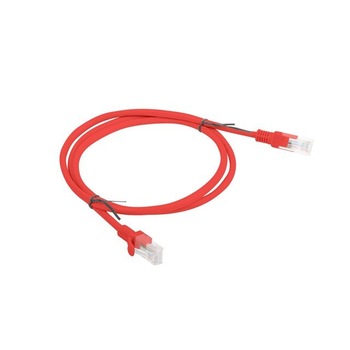 Cablu UTP Lanberg, Cat.5e, 1m, Rosu Cablu UTP Lanberg, Cat.5e, 1m, Rosu