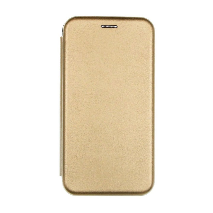 Elegance Book Case за Xiaomi Redmi 9, тънък, магнитно затваряне, златен