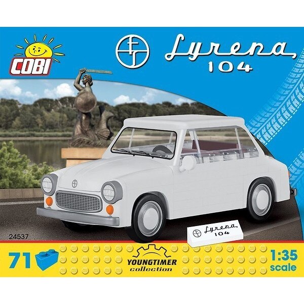 Set de constructie masina Syrenka 104 Cobi Klocki, 71 piese