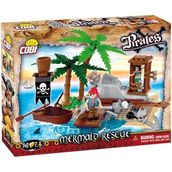 Set de constructie cu pirati Cobi Klocki, 140 piese Set de constructie cu pirati Cobi Klocki, 140 piese