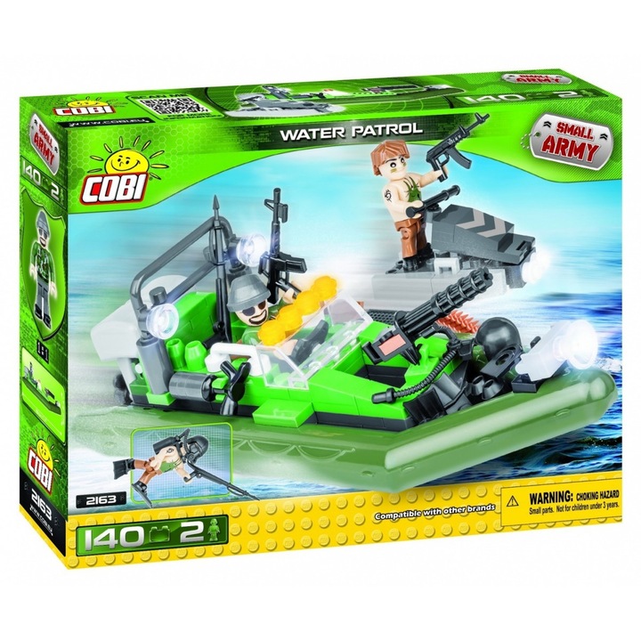 Set de constructie Cobi Klocki, Armata Mica, 140 de piese, 5 ani +