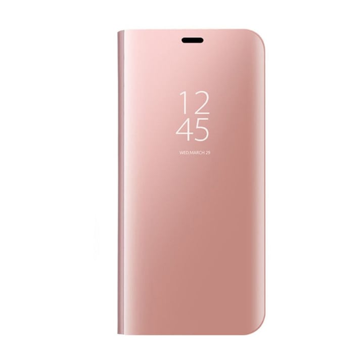 Калъф Huawei Mate 10 Lite (Nova 2i) ClearView розов/ златист