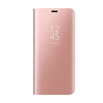 Husa Huawei Mate 20 Pro Clear View Pink Husa Huawei Mate 20 Pro Clear View Pink