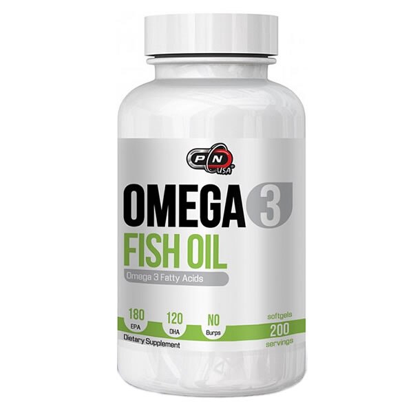 Omega 3, Ulei de peste, 1000 mg, 200 Gelule, 180 EPA si 120 DHA, Pure Nutrition USA