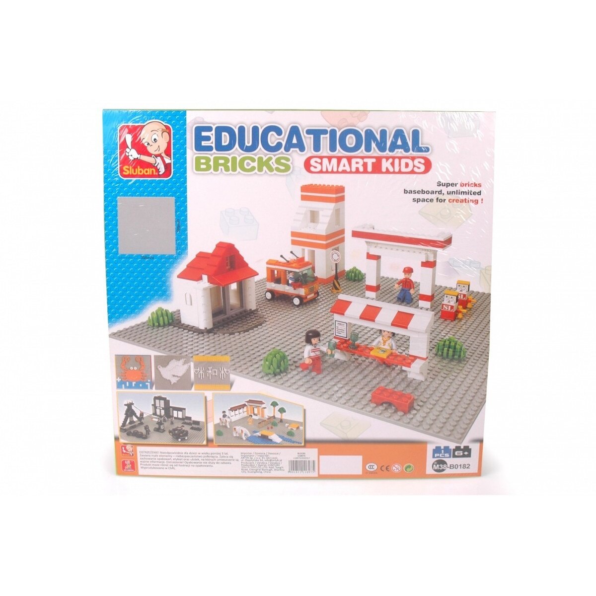 Placa din plastic pentru blocuri de constructie Artyk, 40x40 cm, Verde