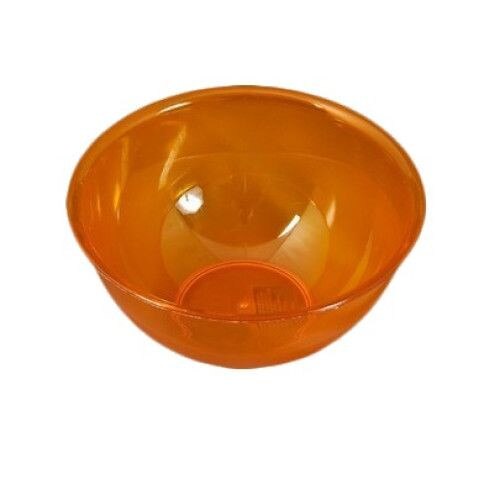 Bol rotund din plastic, Bradu, Nr 3, cristal oranj