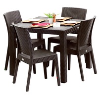 set exterior blanzac masa patrata classi ratan 90x90x75cm 4 scaune nice polipropilenfibra sticla culoare cafea imagen 51_0_
0