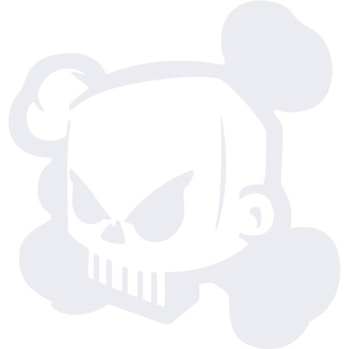 Sticker auto - Mortal - Alb polar - 24 x 25 cm