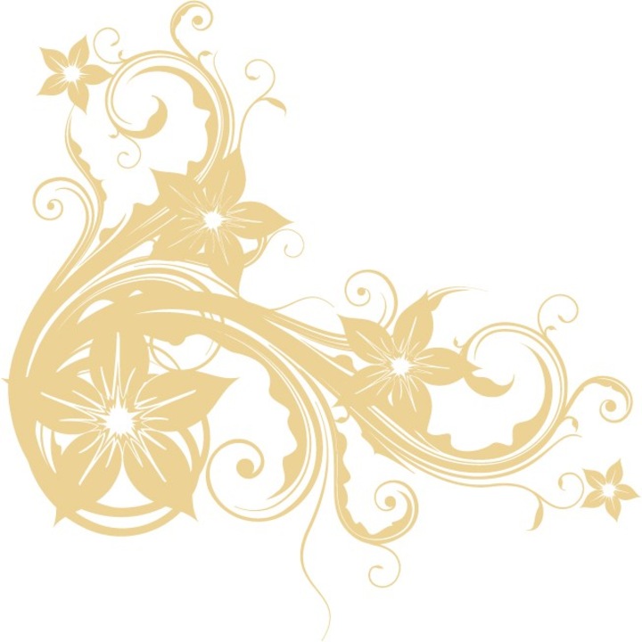 O floare moderna pentru casa Dumneavoastra - Sticker Decorativ - Bej - 83 x 83 cm