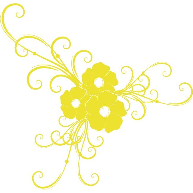 Natura a inflorit - Sticker Decorativ - Lemon - 86 x 83 cm
