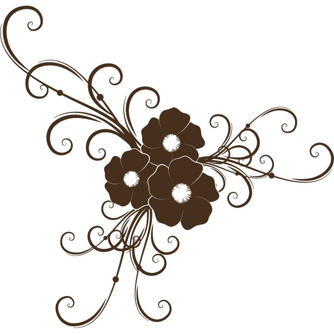 Natura a inflorit - Sticker Decorativ - Choco - 86 x 83 cm