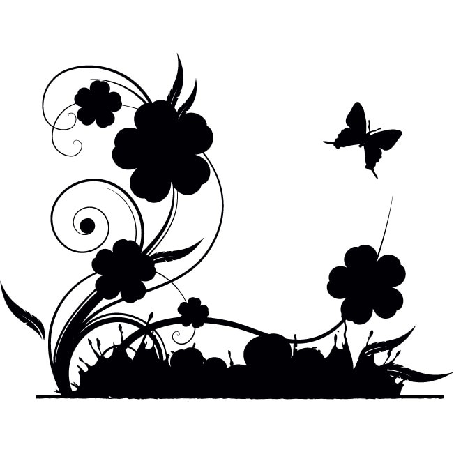 Viata din casa Dumneavoastra - Sticker Decorativ - Negru - 143 x 110 cm