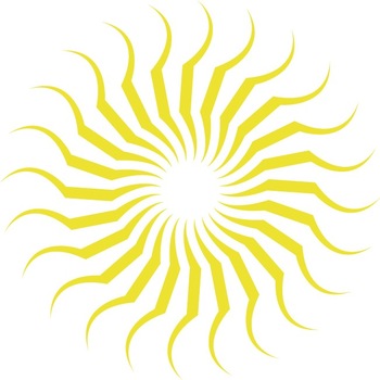 Soarele abstract - Sticker Decorativ - Lemon - 110 x 110 cm Soarele abstract - Sticker Decorativ - Lemon - 110 x 110 cm