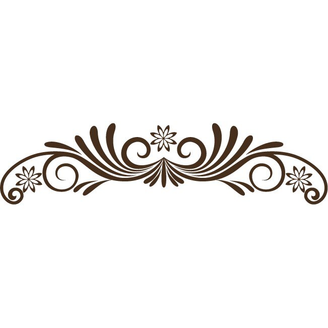 Sticker auto - Floare la moda - Choco - 50x12 cm