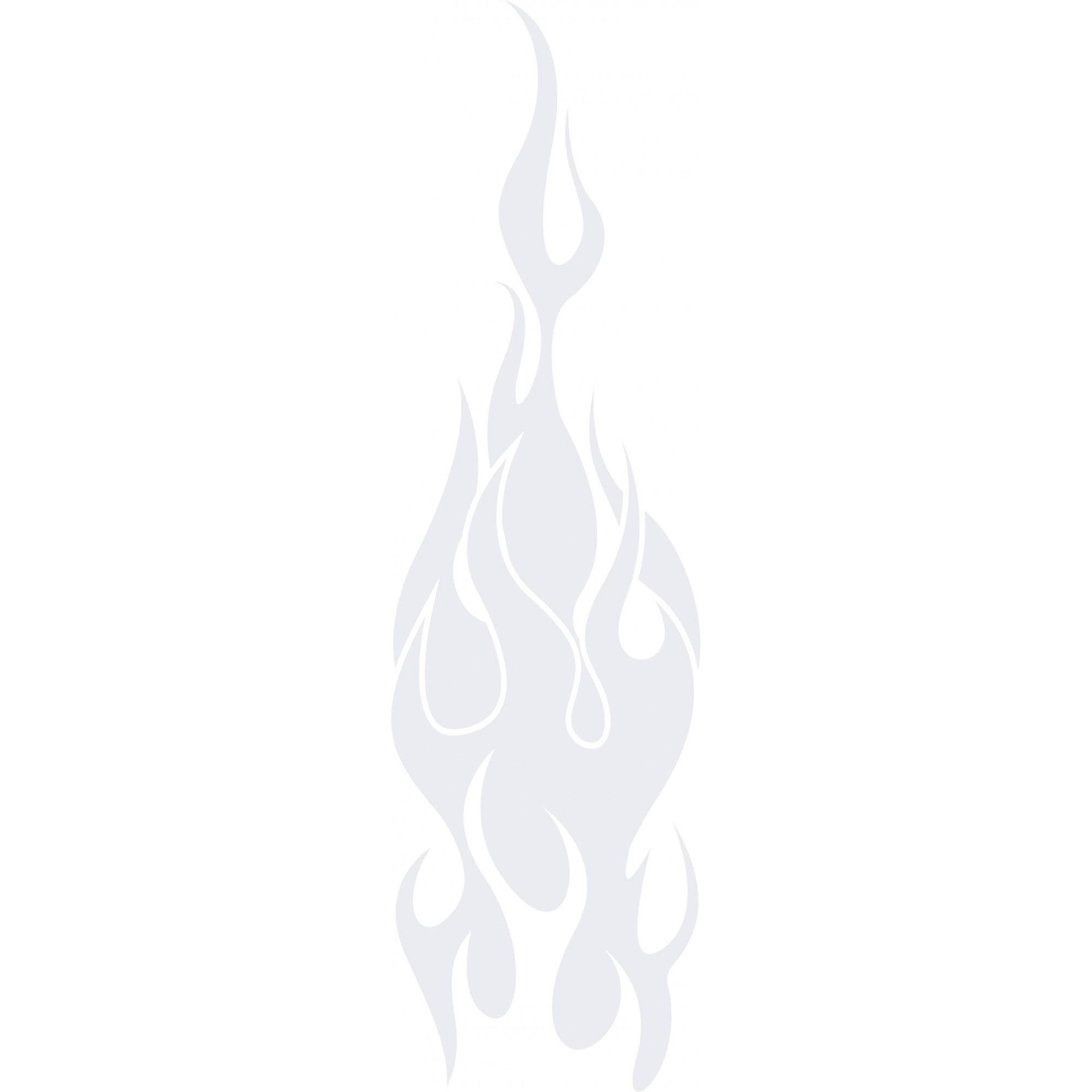 Focul viu - Sticker Decorativ - Alb polar - 43 x 150 cm
