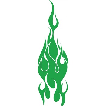 Focul viu - Sticker Decorativ - Verde - 43 x 150 cm Focul viu - Sticker Decorativ - Verde - 43 x 150 cm