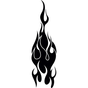 Focul viu - Sticker Decorativ - Negru - 43 x 150 cm Focul viu - Sticker Decorativ - Negru - 43 x 150 cm