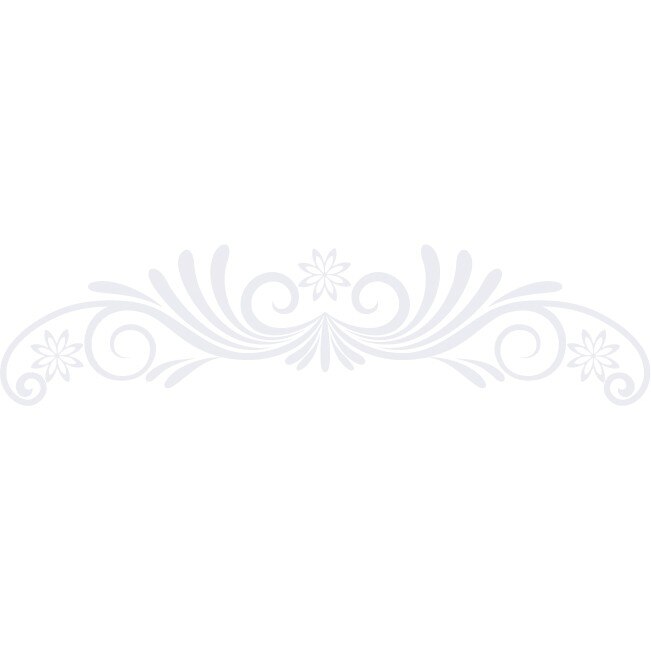 Sticker auto - Floare la moda - Alb polar - 50x12 cm