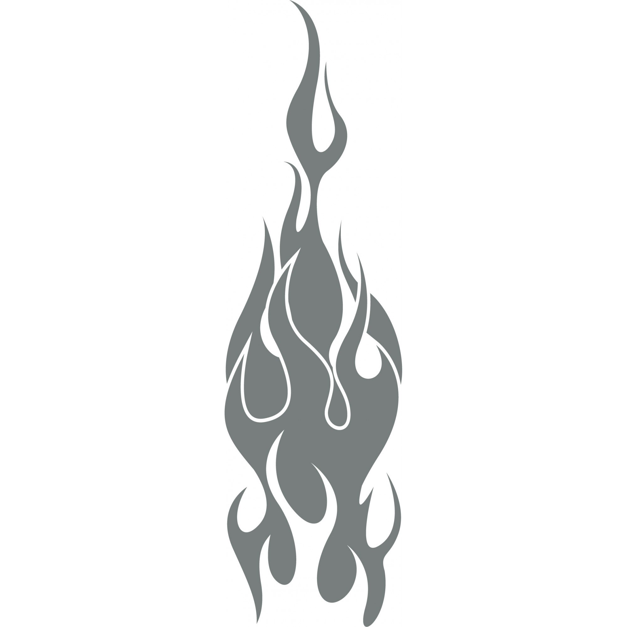 Focul viu - Sticker Decorativ - Gri Metal - 57 x 200 cm