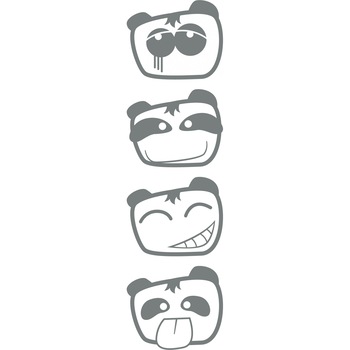 Sticker auto - Dispozitii 2 (pachet) - Gri Metal - 4buc 10x8 cm Sticker auto - Dispozitii 2 (pachet) - Gri Metal - 4buc 10x8 cm