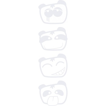 Sticker auto - Dispozitii 2 (pachet) - Alb polar - 4buc 10x8 cm Sticker auto - Dispozitii 2 (pachet) - Alb polar - 4buc 10x8 cm