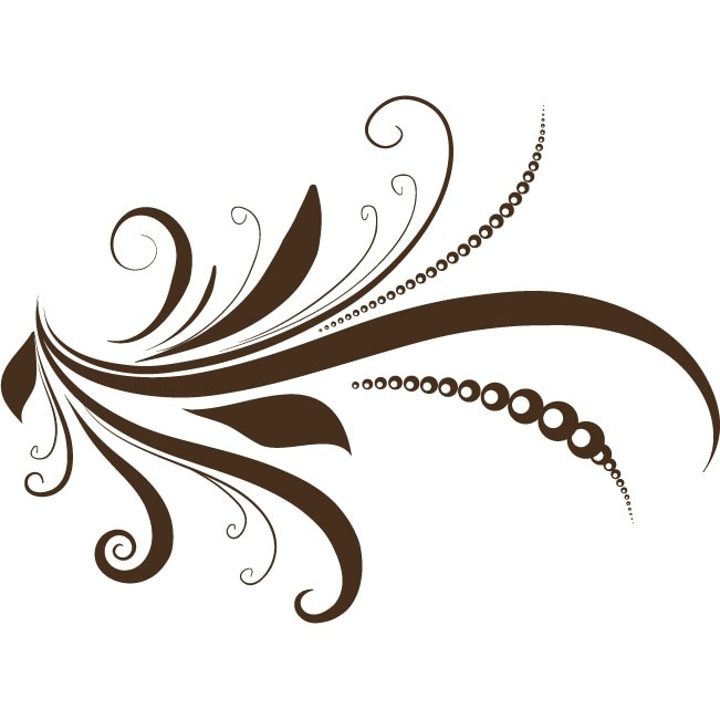 Flori cu margele - Sticker Decorativ - Choco - 150 x 110 cm