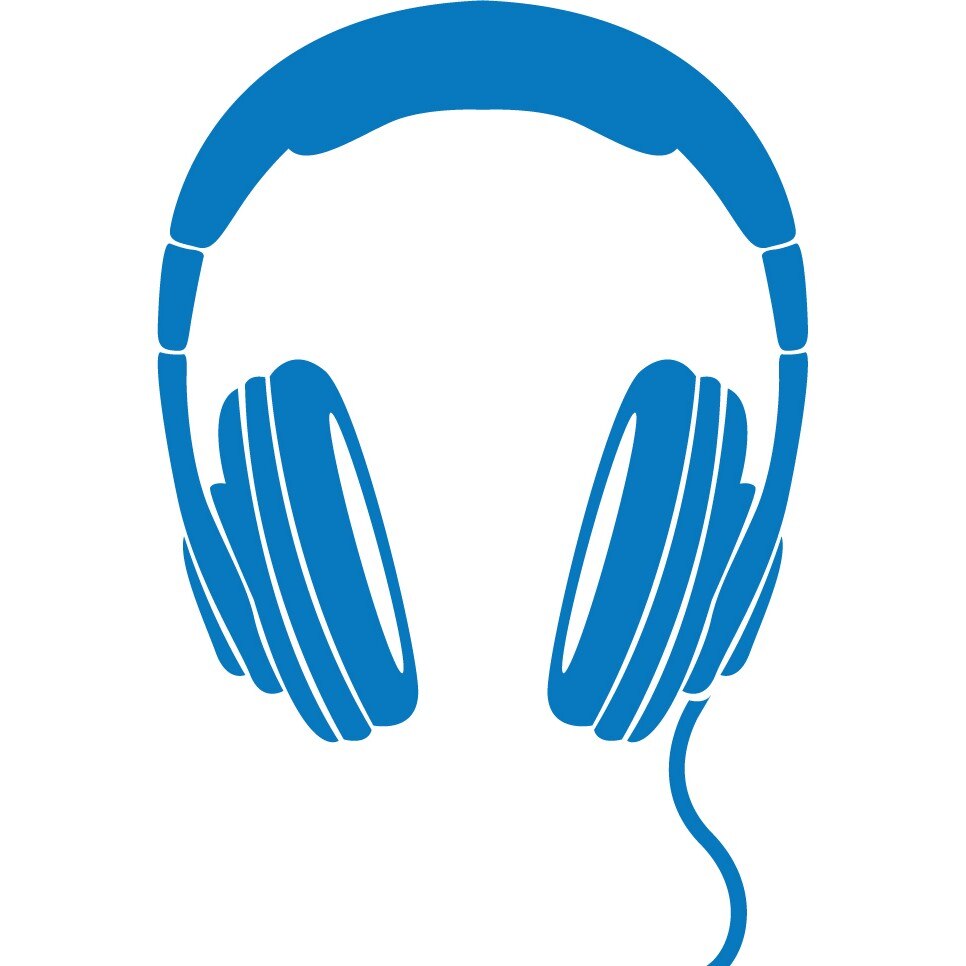 Sticker auto - Casti - Albastru - 25x37 cm