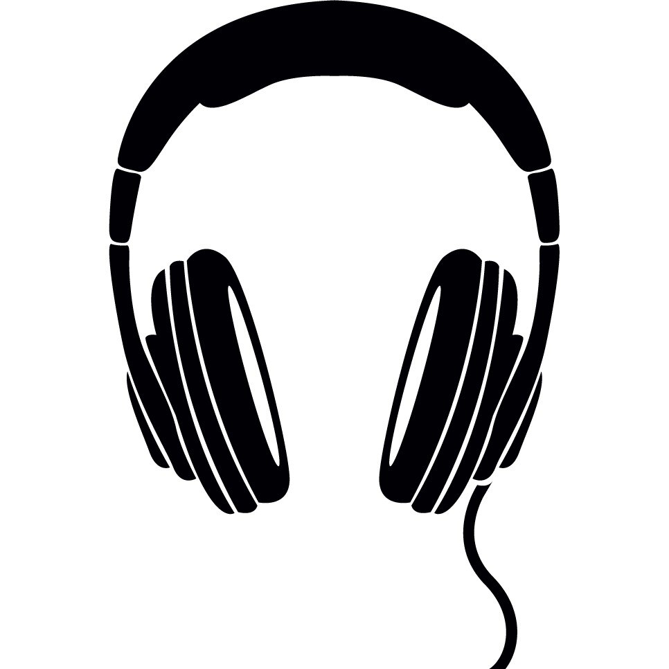 Sticker auto - Casti - Negru - 25x37 cm