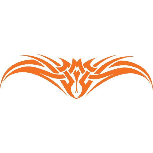 Tribal - Sticker Decorativ - Portocaliu - 135 x 39 cm