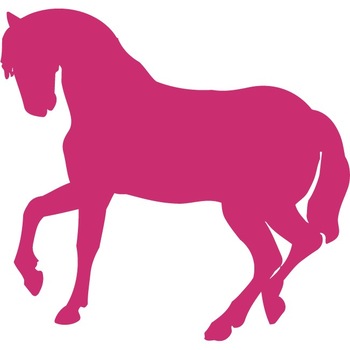 Calul - Sticker Decorativ - Magenta - 115 x 110 cm Calul - Sticker Decorativ - Magenta - 115 x 110 cm