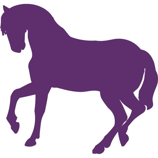 Calul - Sticker Decorativ - Indigo - 115 x 110 cm