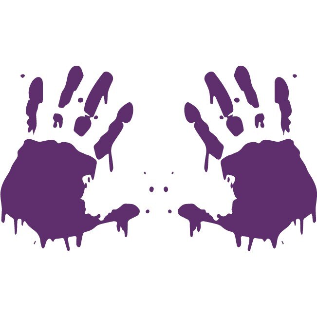 Sticker auto - Palme - Indigo - 2buc 15x18 cm