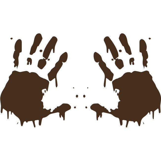 Sticker auto - Palme - Choco - 2buc 15x18 cm