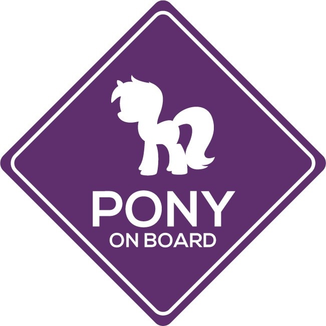 Sticker auto - Ponei - Indigo - 15x15 cm