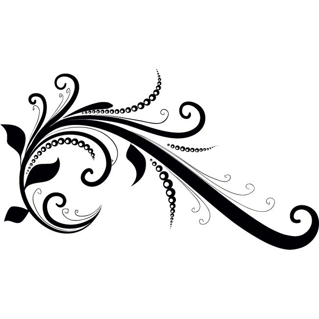 Planta moderna cu stil - Sticker Decorativ - Negru - 160 x 91 cm