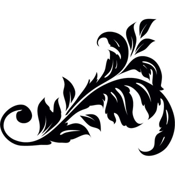 Frunza - Sticker Decorativ - Negru - 140 x 110 cm Frunza - Sticker Decorativ - Negru - 140 x 110 cm