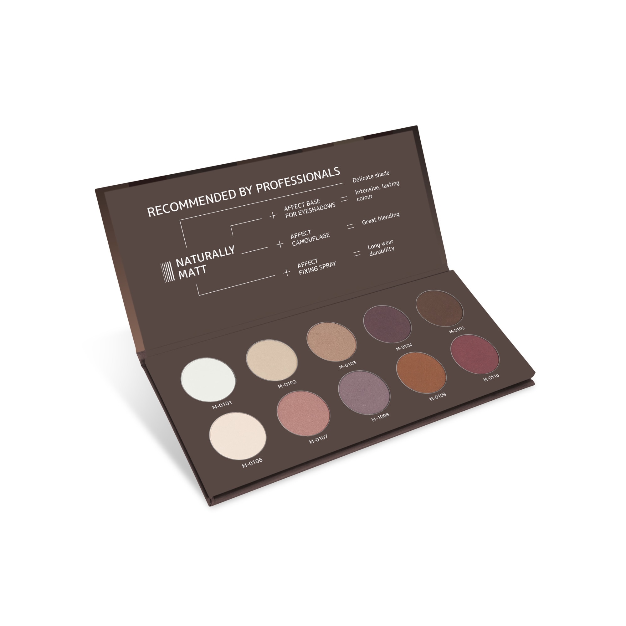 Paleta Farduri Naturally Matt, Affect, multicolor, 25 g