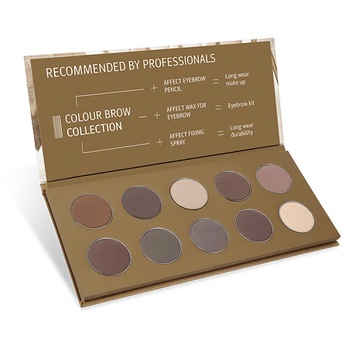 Paleta Farduri - Colour Brow Collection, Affect Cosmetics, 10 nuante perfecte, 25g Paleta Farduri - Colour Brow Collection, Affect Cosmetics, 10 nuante perfecte, 25g