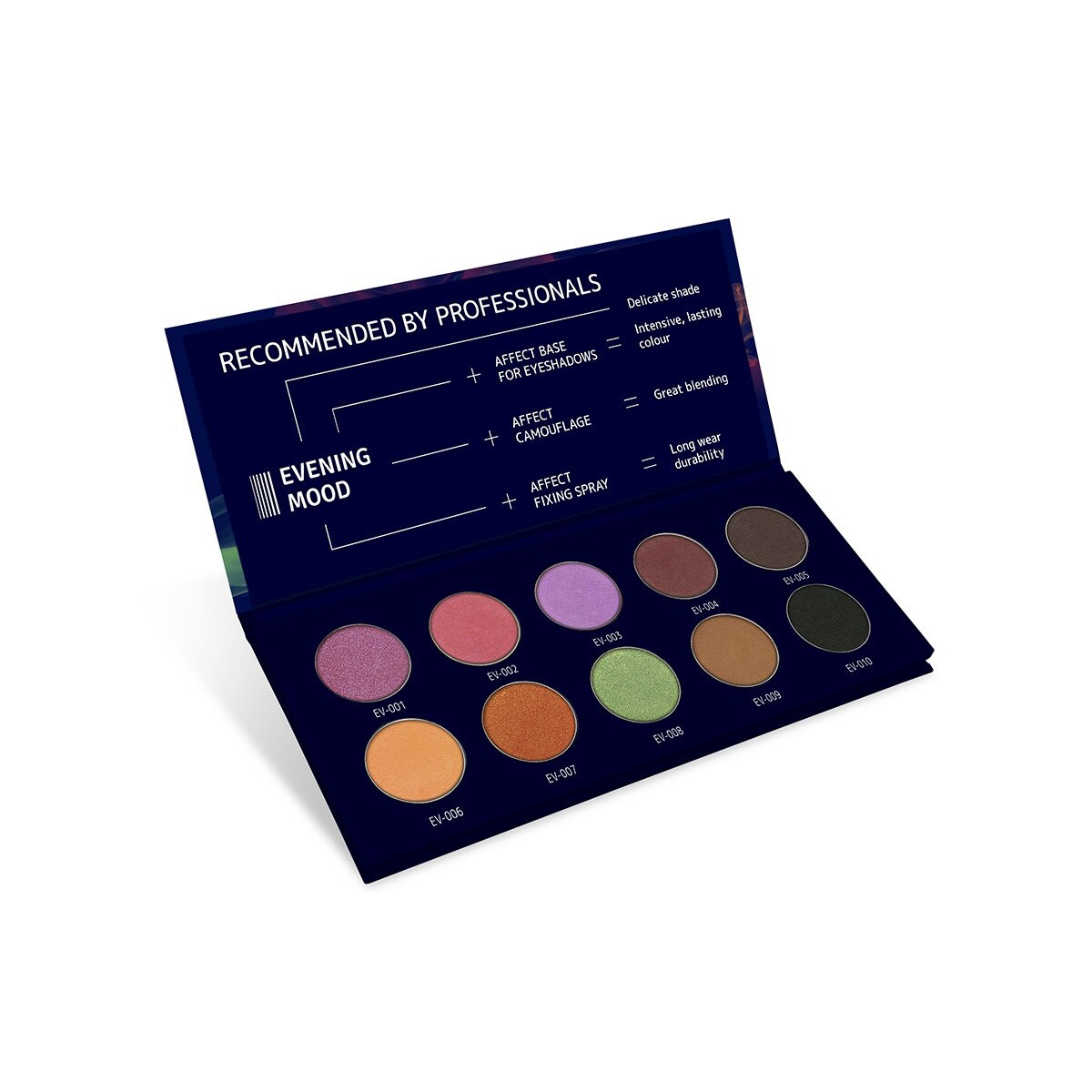 Paleta Farduri - Evening Mood, Affect Cosmetics, 10 nuante seducatoare, 25 g