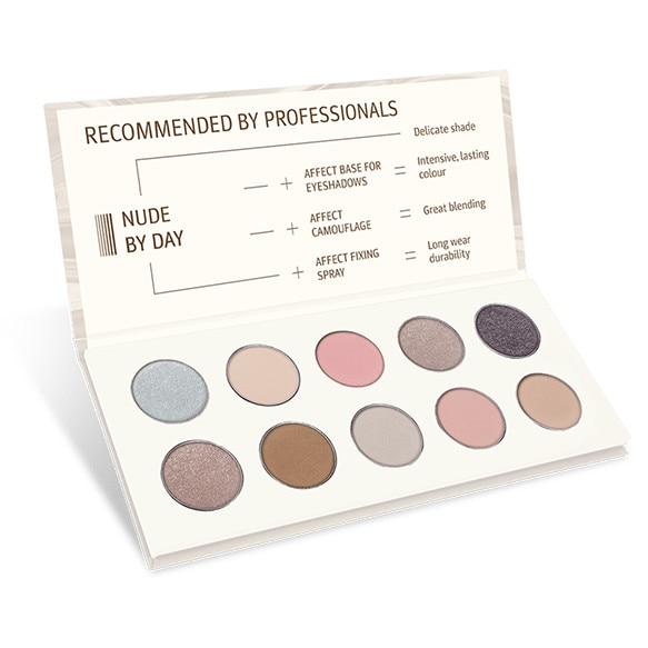 Paleta Farduri - Nude by Day, Affect Cosmetics, 10 nuante delicate, 25g