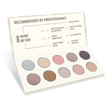 Paleta Farduri - Nude by Day, Affect Cosmetics, 10 nuante delicate, 25g Paleta Farduri - Nude by Day, Affect Cosmetics, 10 nuante delicate, 25g