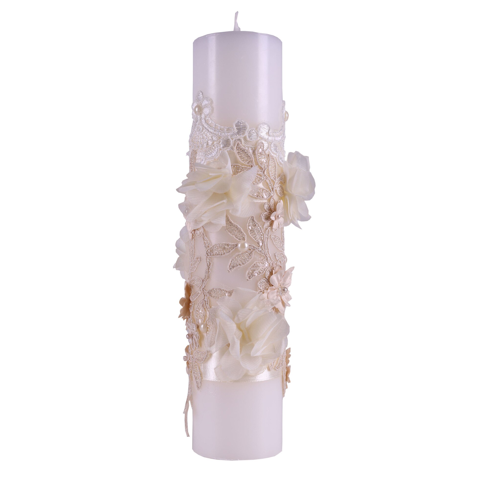 Lumanare pentru botez, 28x7 cm, ivoire, dae1074