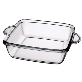 Tava patrata termorezistenta cu maner Borcam Tava patrata termorezistenta cu maner Borcam