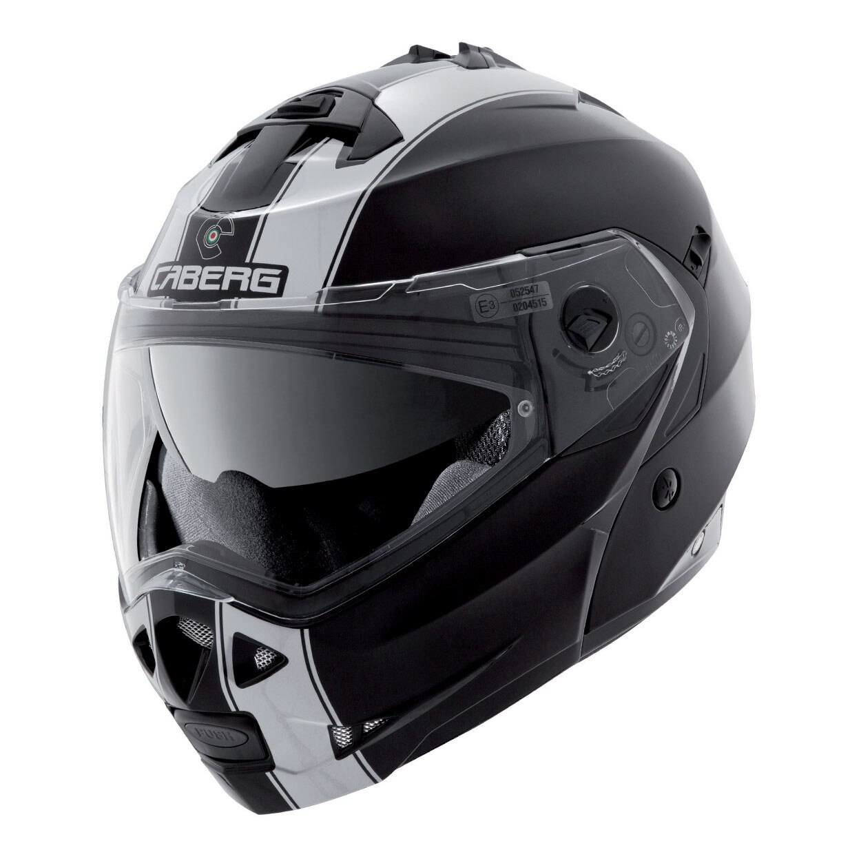 Casca moto Flip Up, Caberg Duke Legend Black / White, XL